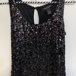 Little Black Sequined Dress