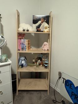 Handcrafted Solid Stained Maple 4 Tier Shelves