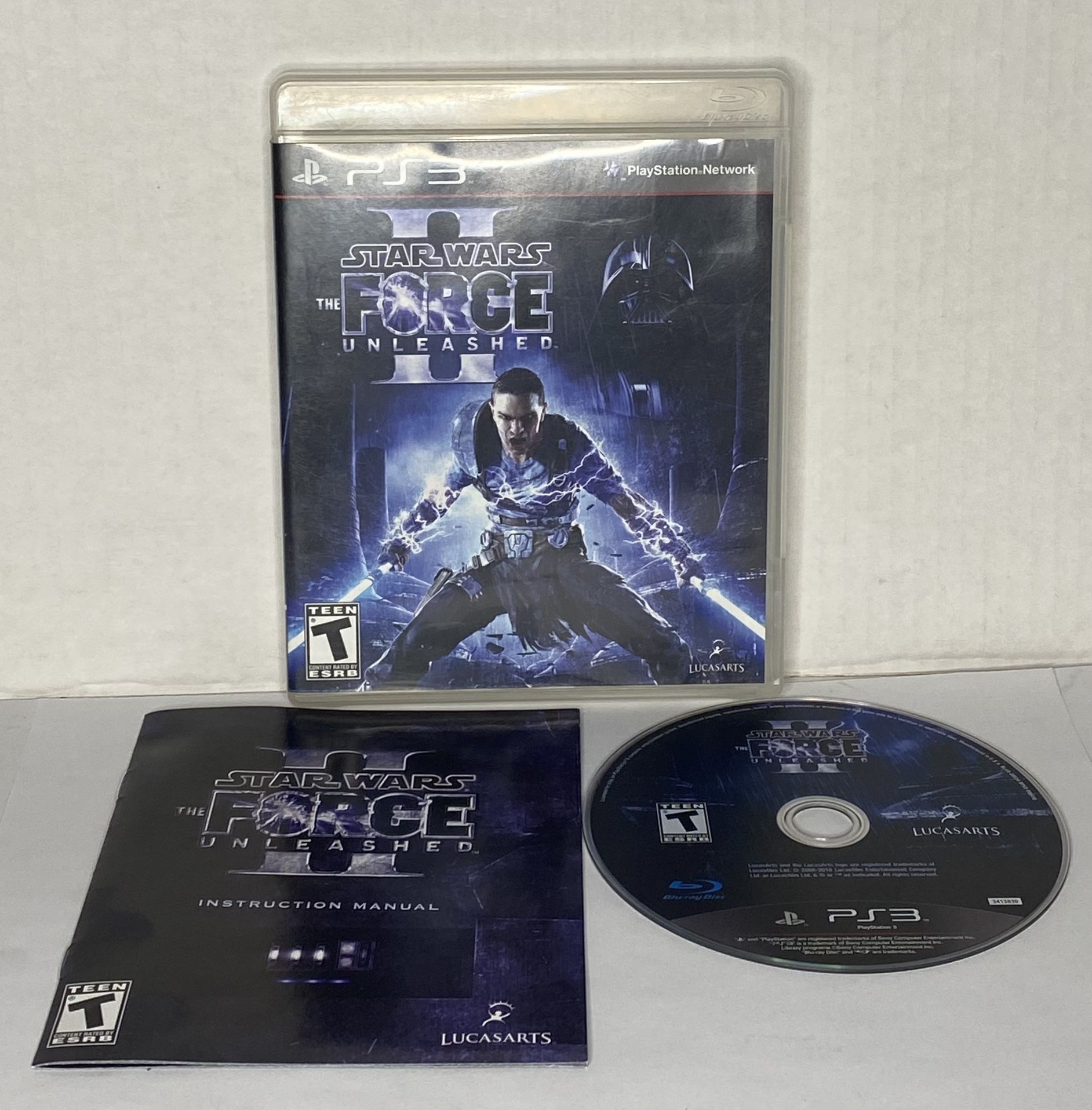 Star Wars: The Force Unleashed 2 (Sony PlayStation 3, 2010) PS3 TESTED Working