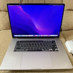 2019/2021 MacBook Pro 16”, i7 2.6ghz 6 Cores, 16gb ram,512gb.4GB graphic