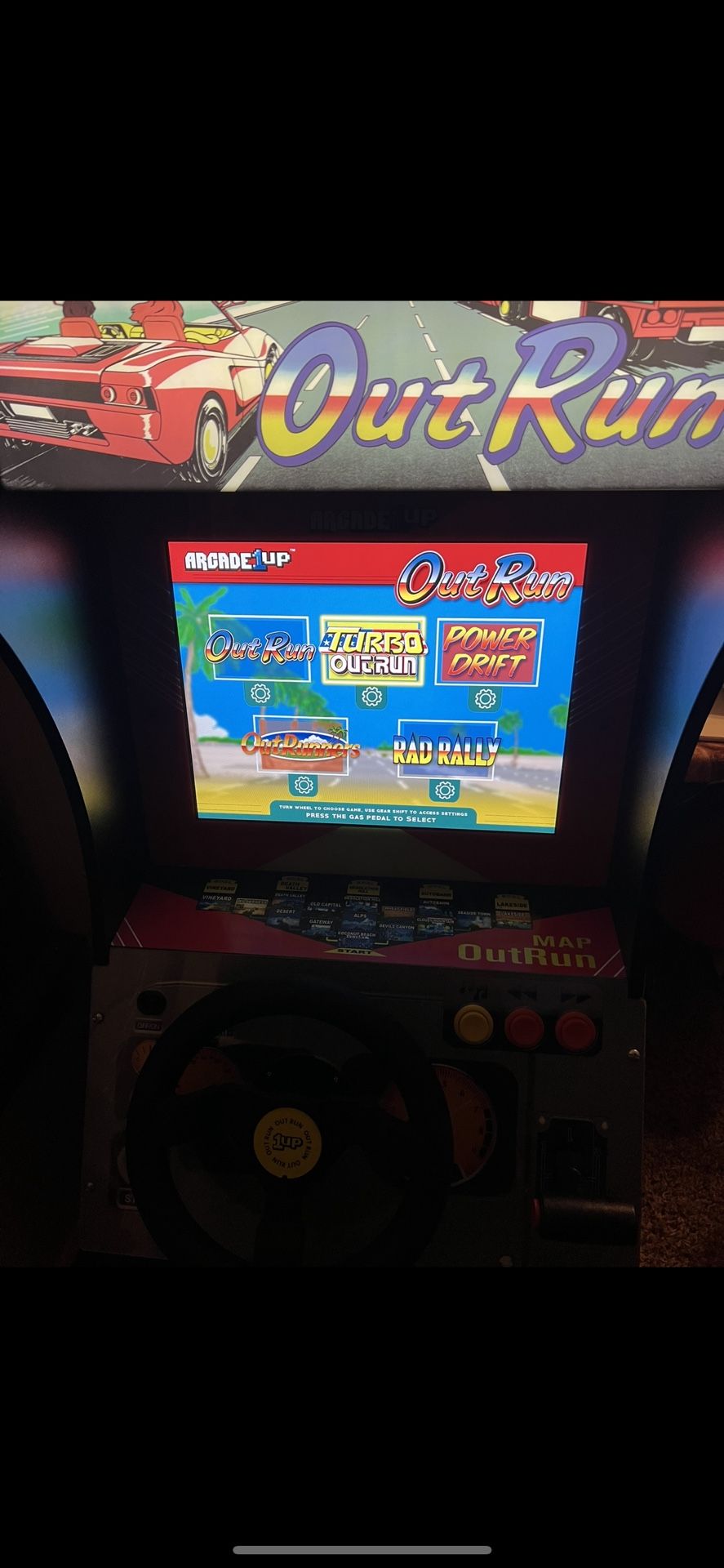 Arcade 1up Sega Outrun Driving Arcade 