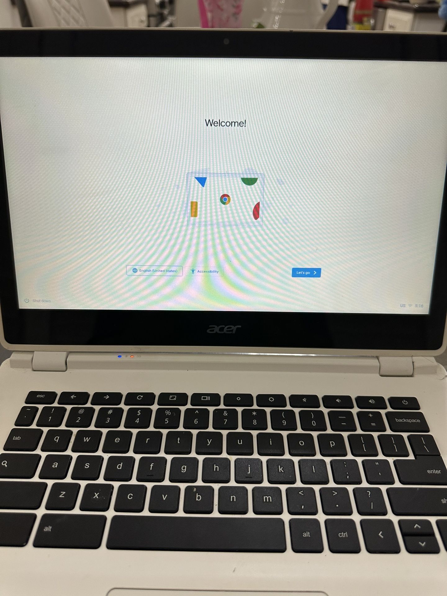 Acer Chromebook 13 cb5-311p-t6cu Tegra 16gb eMMC 2gb RAM 13.3" Touchscreen White