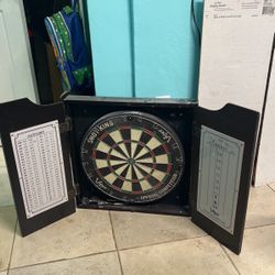 Viper Shot King Wooden Cabinet Dart Board