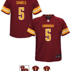 Jayden Daniels #5 commanders Jersey