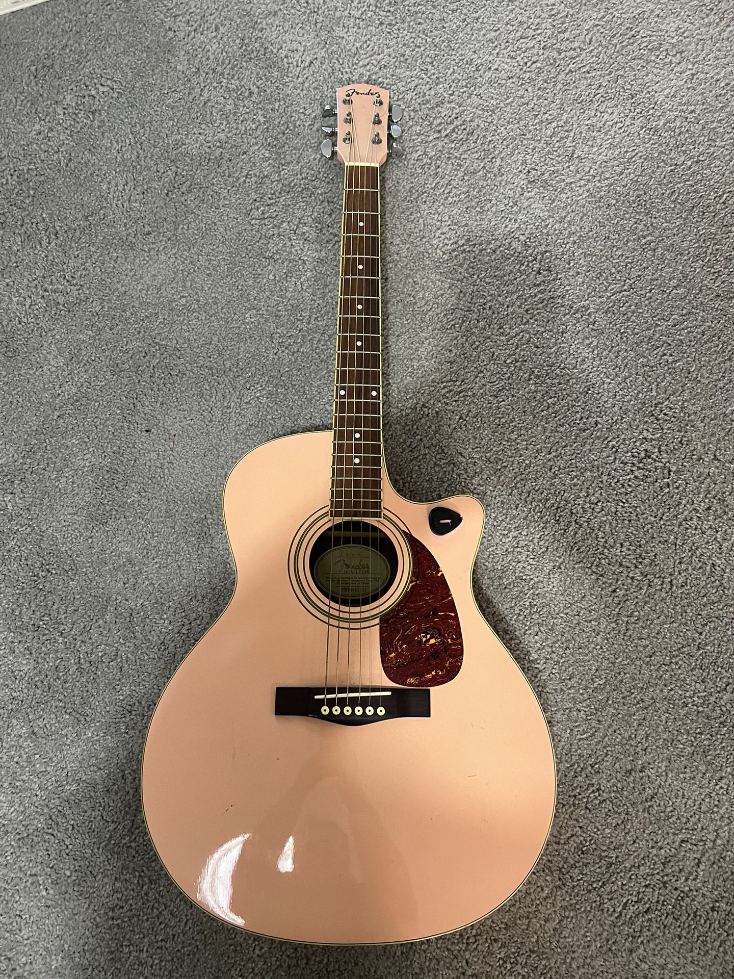 Fender DGA-1 Pink Acoustic Guitar