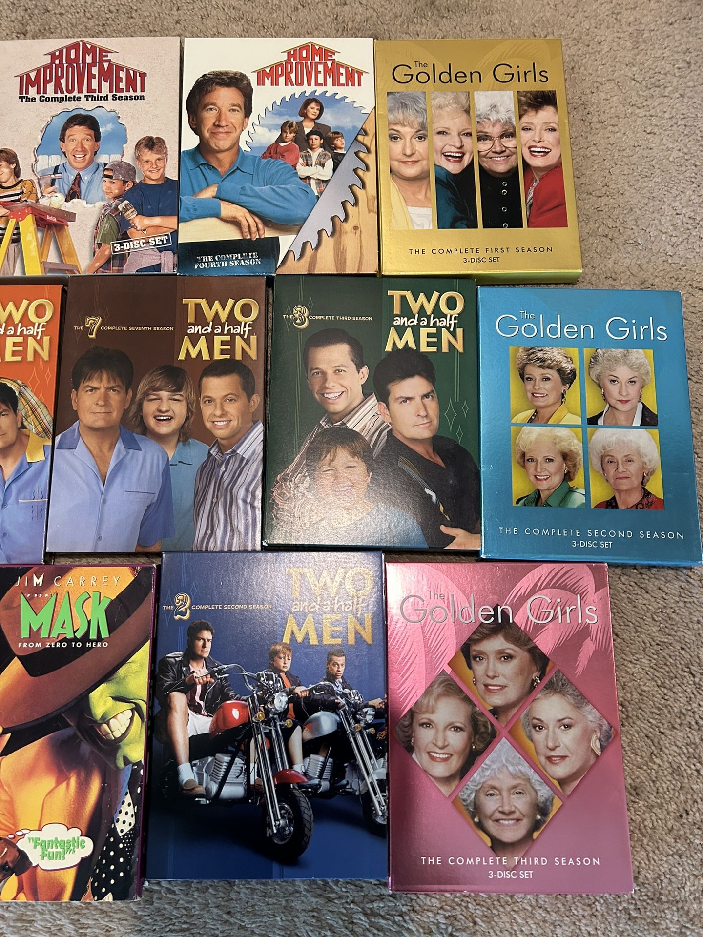 Golden Girls, Two And A Half Men, Home Improvement, Etc, CDS $2 Each