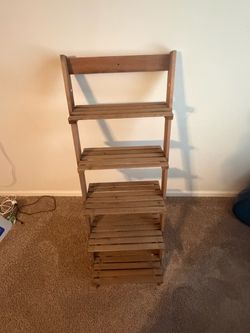 Pair of TWO Ladder book shelves