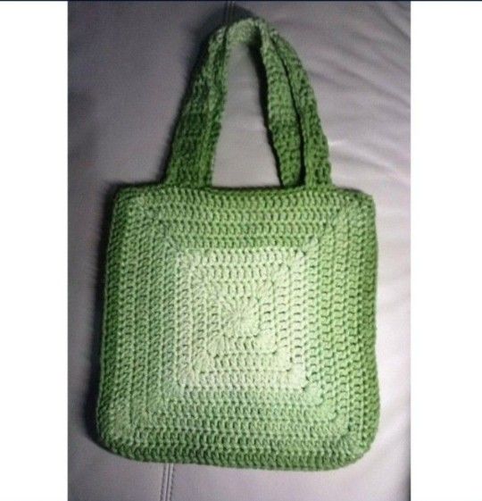 Christmas Crochet Tote Bag