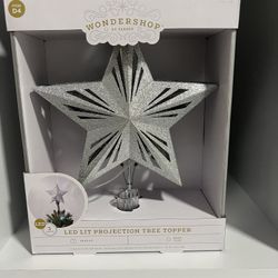 LED LIT PROJECTION TREE TOPPER 