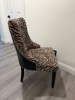 Zebra vanity chair
