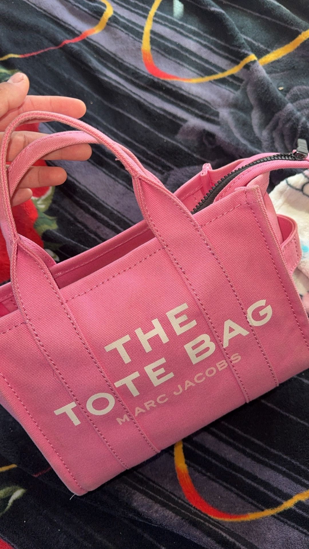 pink marc jacob’s tote bag