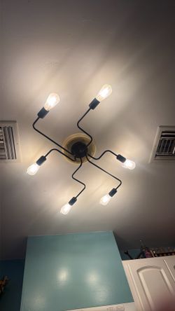 Flush Spider Mount Ceiling Light