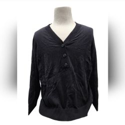 Jones New York Size 3X Black Cardigan