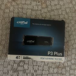 Brand New 4tb NVMe Crucial P3 Plus 