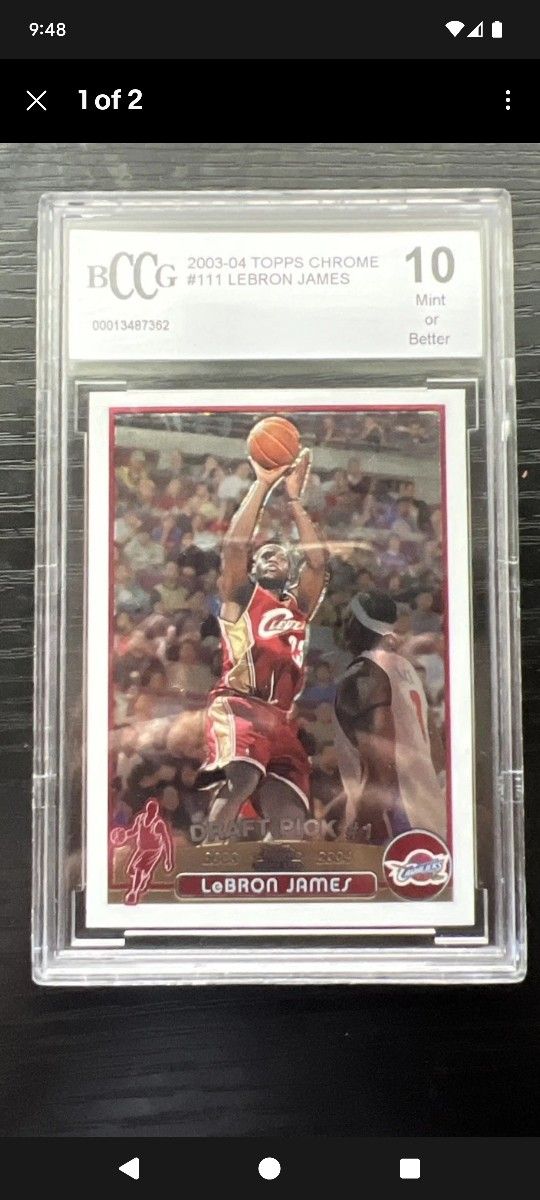Labron Jasmes Topps Chrome Rookie Card