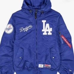 Dodgers Alpha Bomber Jacket / Size Large