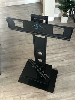 PERLESMITH Swivel Floor TV Stand/Base with Shelves