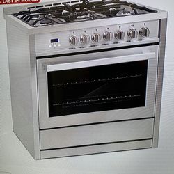 COSMO DUEL FUEL RANGE COS-F965NF 36 Inch Wide BRAND NEW IN THE BOX
