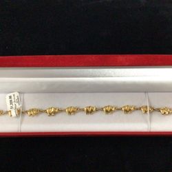 Gold Fashion Bracelet  14k 4.6dwt 8”