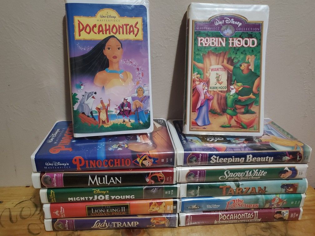 Walt Disney VHS Vintage Movie Collection! 12 Great Classic Disney Movies!