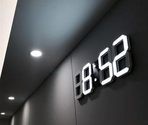 Modern Design 3D LED Wall Clock Modern Digital Alarm Clocks Display