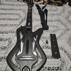 Ps3 Warriors Of Rock Guitar With Dongle