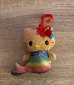 HAWAII Limited Edition Hello Kitty Plush 4"  Key Chain- MERMAID