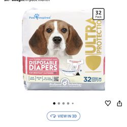 Dog Diapers 2 Bags Available Size Med 