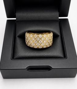 Gold Over 925 Sterling Silver Half Eternity Band Men’s Ring Size 12