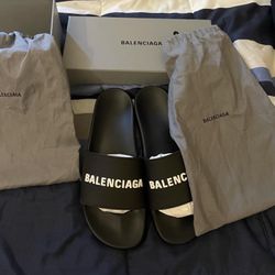 Black Balenciaga Slides / Men’s Size 11
