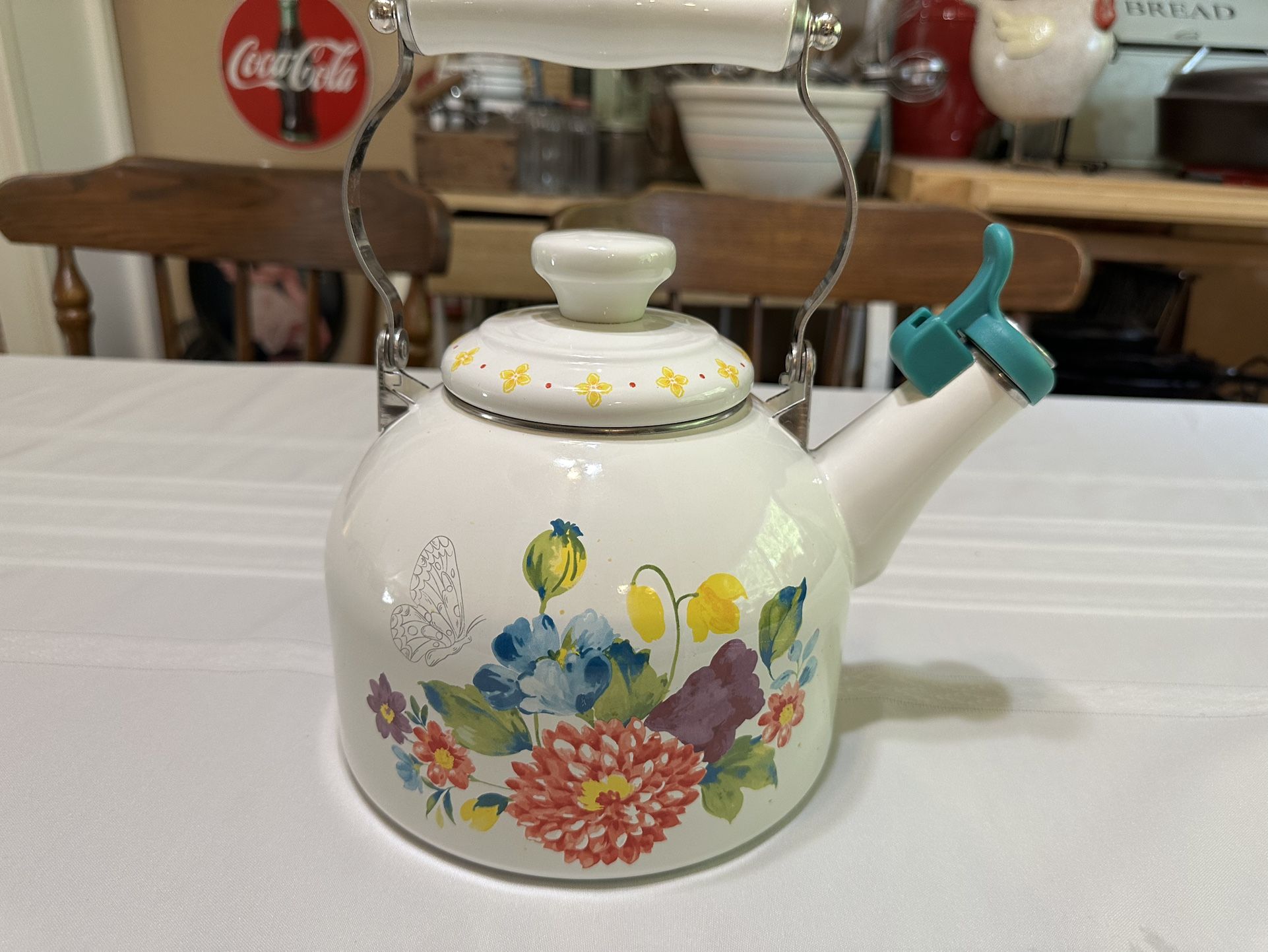 Pioneer Woman Whistling Tea Kettle
