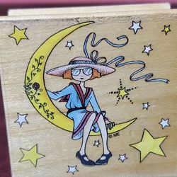 Mary Engelbreit Stamp On the Moon