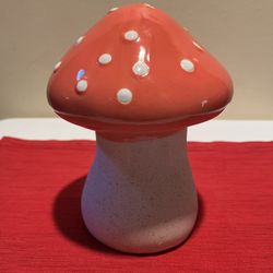 Ceramic Mushroom Decor 9”