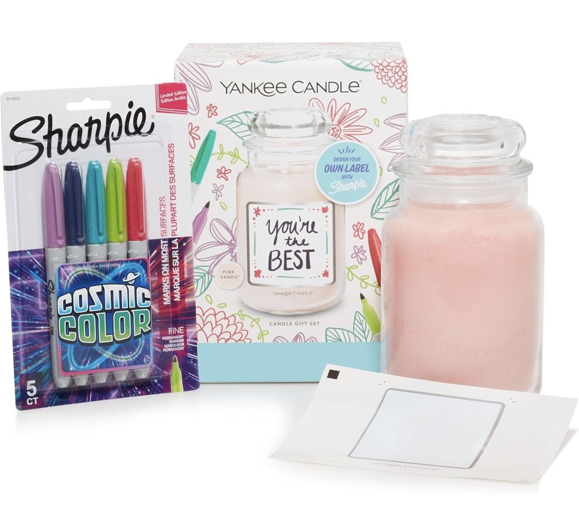 Yankee Candle® 22oz. Pink Sands Sharpie Design Your Own Label