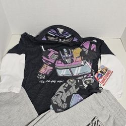 Transformers Cosplay Hoodie & Jogger Set Boys Size 7