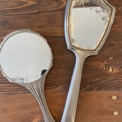 Pair Of Vintage Vanity Mirrors 
