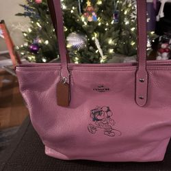 Coach Disney X Minnie City Zip Top Tote