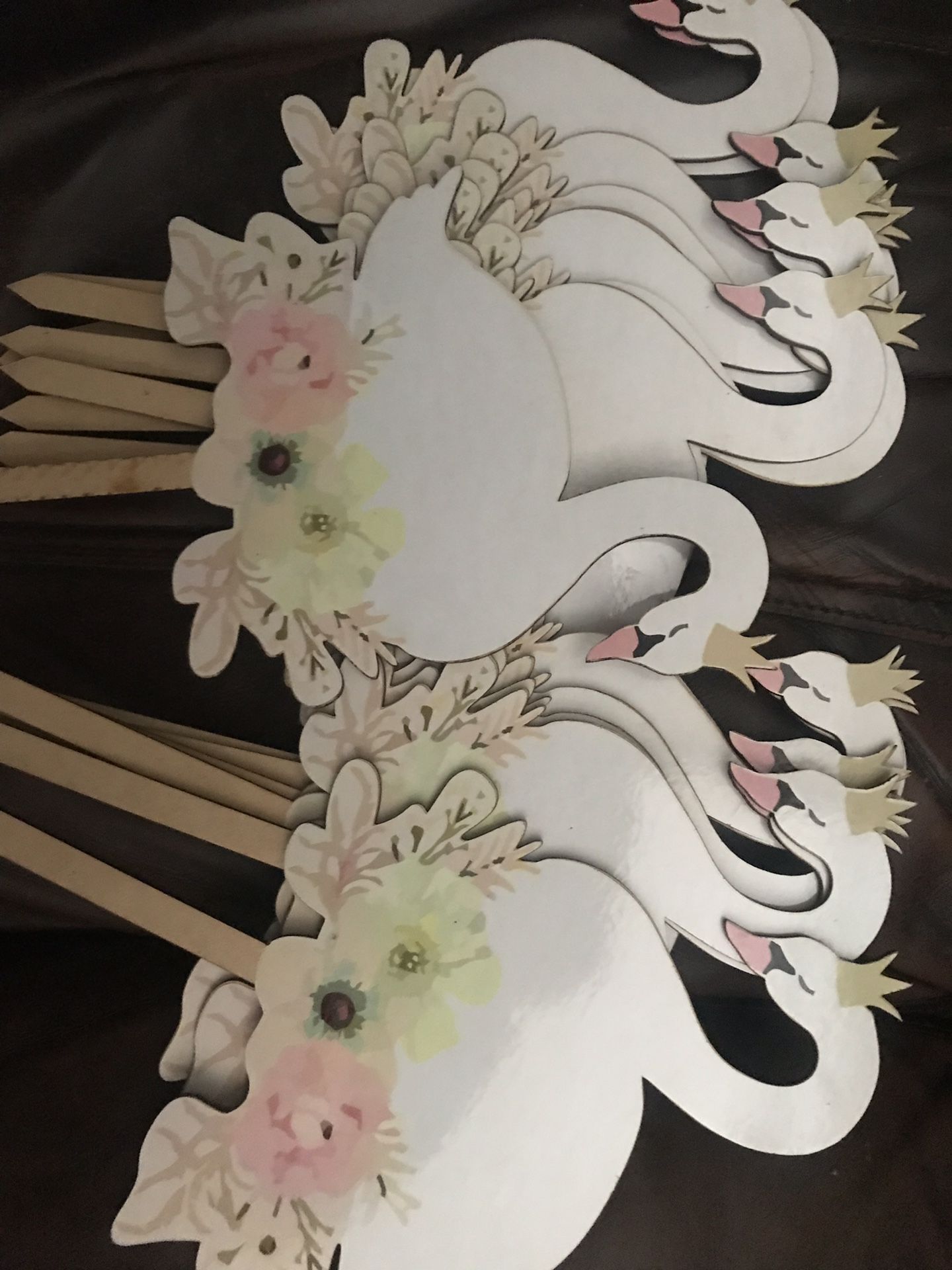 Swan centerpieces