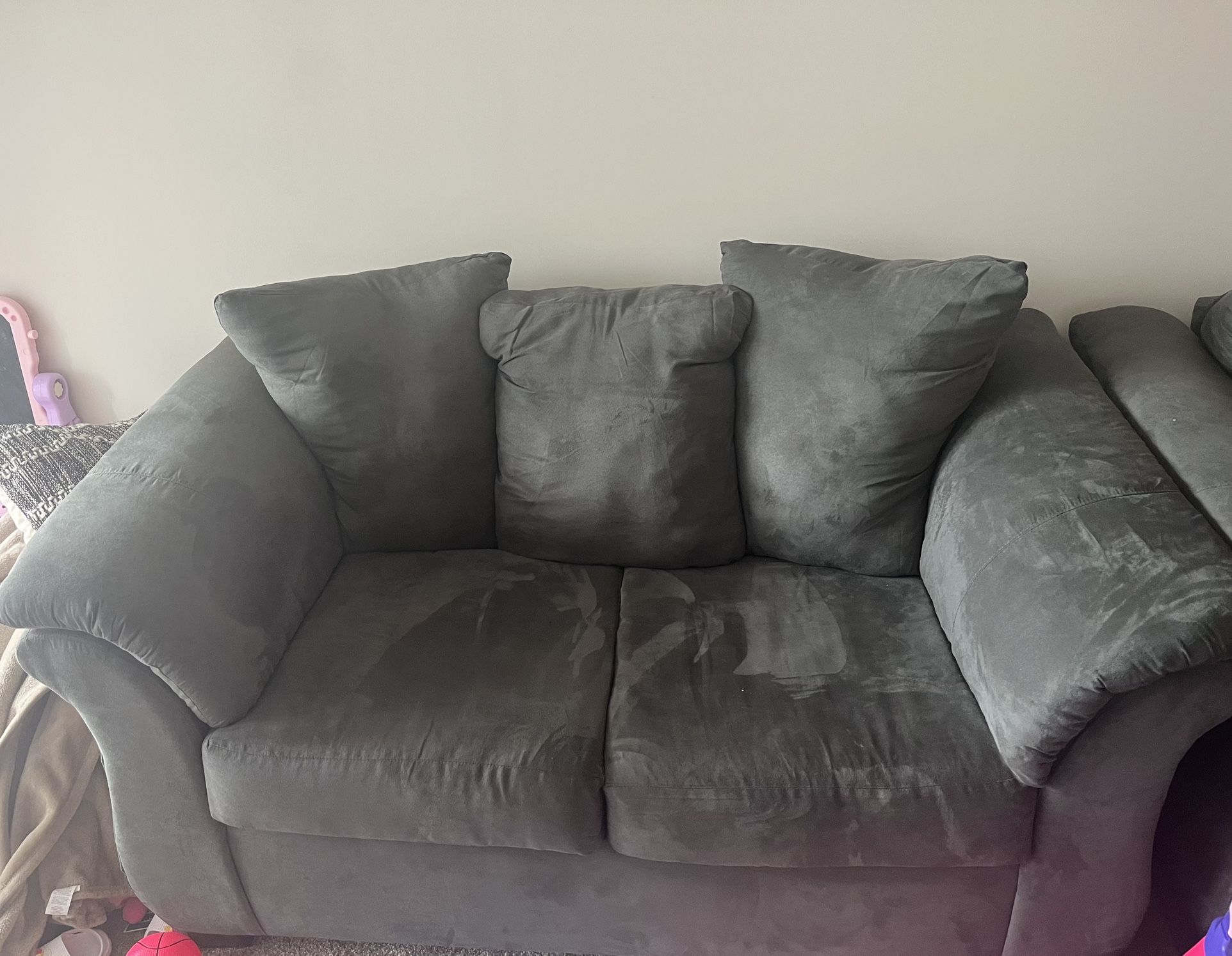 2 Piece Memory Foam Couch Set