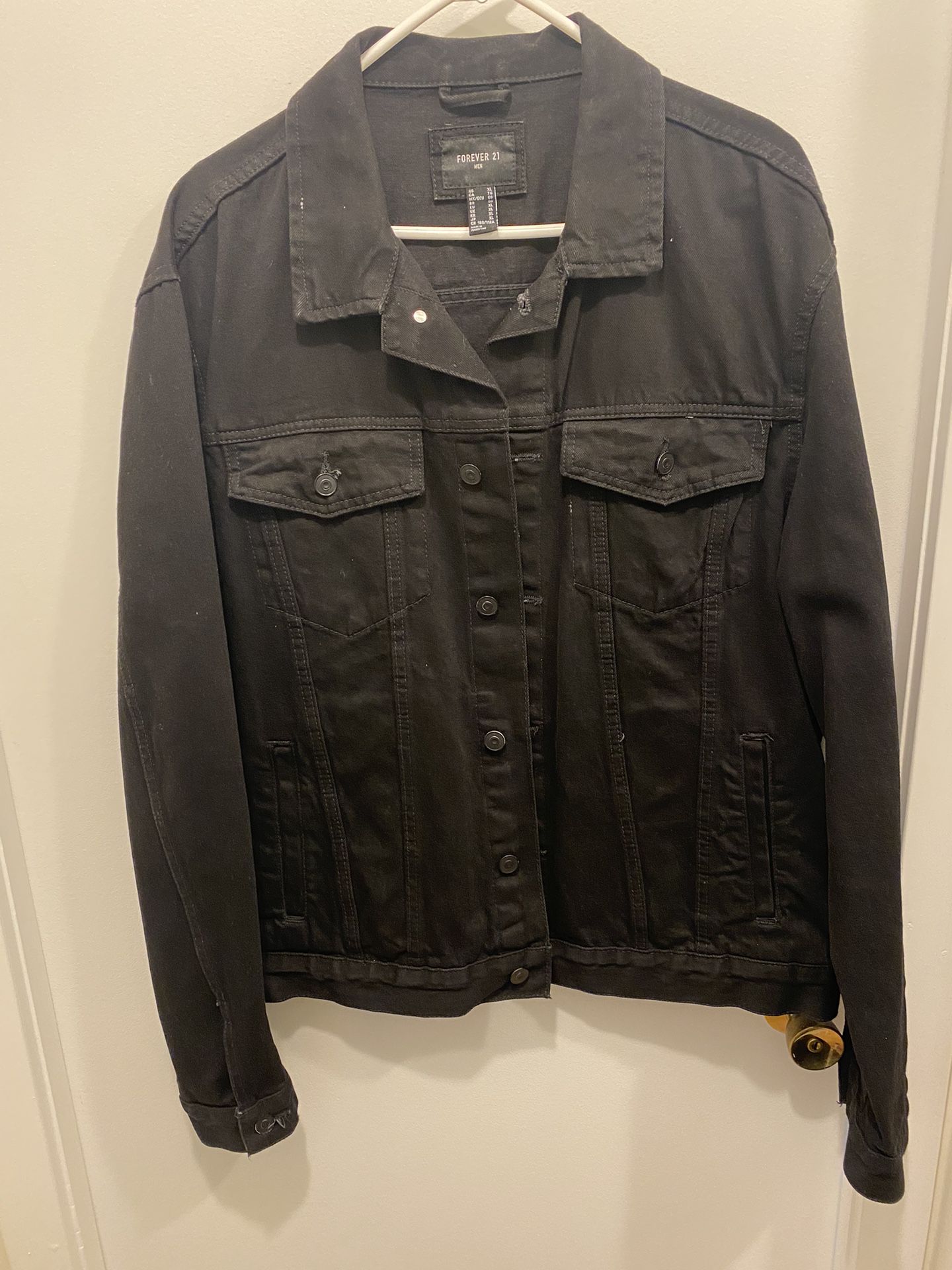 Black Denim Jacket XL