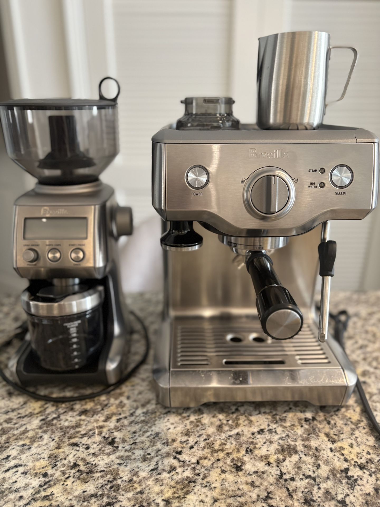 Breville Duo-Temp Pro Espresso Machine + Smart Grinder Pro Bundle