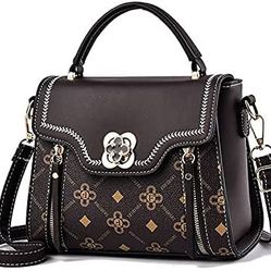 Trendy Satchel Crossbody Brown Handnag