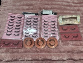 Bulk Lot of False Eyelashes Mixed Styles