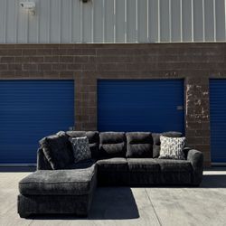 Ashley’s Dark Grey Sectional Couch With Chaise 