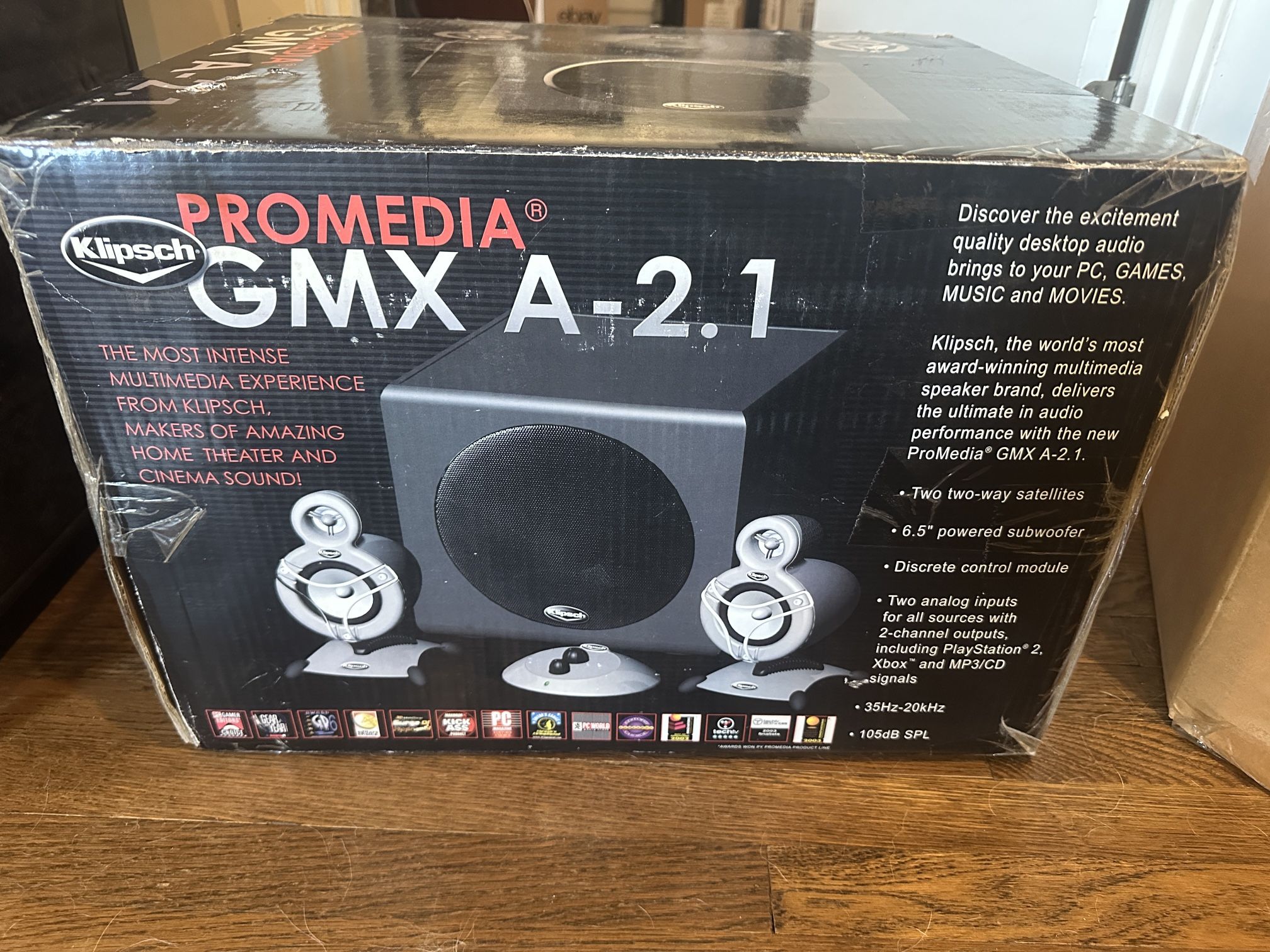 Klipsch Primed a GMX A-2.1 Computer Speakers And Subwoofer