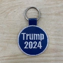 Trump 2024 Durable Blue Vinyl ,Custom Embroidery 