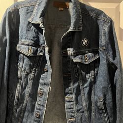 vtg Bmw port authority jean jacket size L