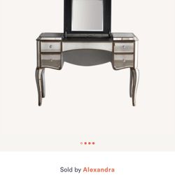 Horchow Mirrored vanity/desk