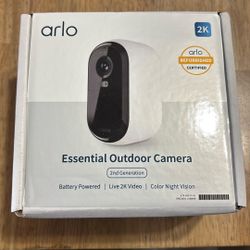 Unopened Refurbished Arlo Security Camera  - Essential Outdoor Camera 2nd Generation