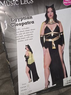 New Plus Size Egyptian Cleopatra Halloween Costume